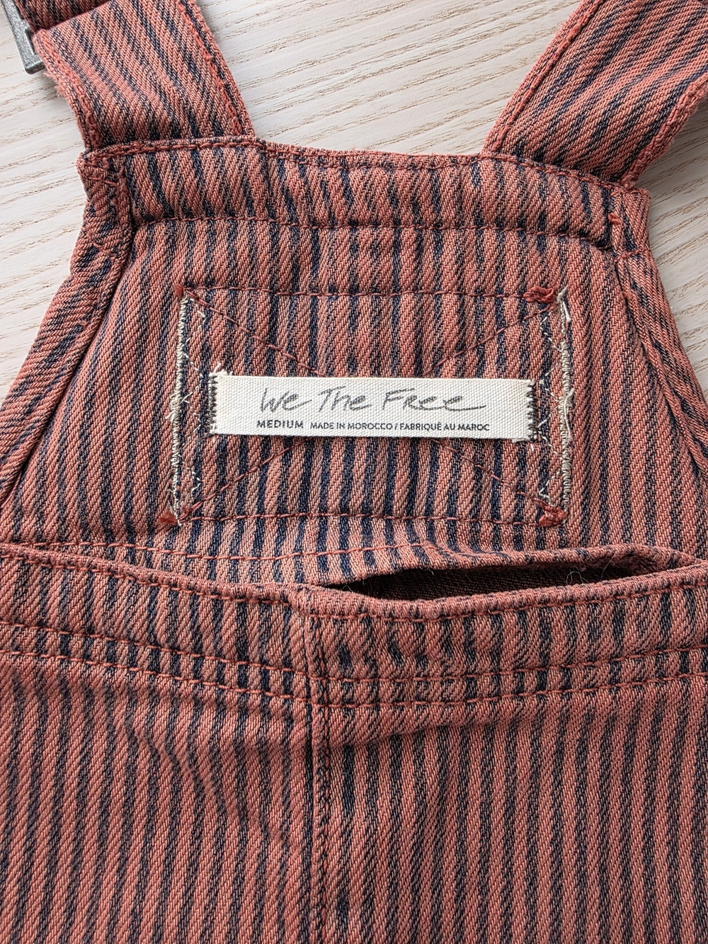 We The Free Rust Railroad Pinafore Overall Dress Skirtall - Picture 3 of 7